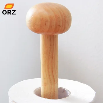 ORZ Gummi, Træ, Papir håndklædeholder Køkken Væv Holder Husstand Rulle Papir Stå Køkken Værktøj