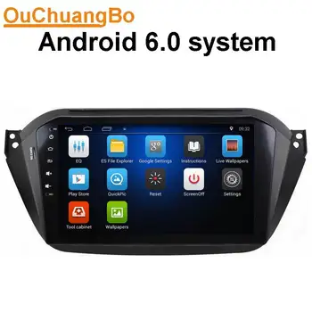 Ouchuangbo 9 tommer Android 6.0 Bil mp3-optager Til JAC S2 t40 2018 med GPS-Navigation og Bluetooth-Radio, wifi spejl link