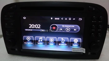 Ouchuangbo android 7.1 bil gps navi stereo-Benz SL R230 SL500 med radio wifi dvd-afspiller 1080P video 2G RAM