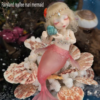 OUENEIFS Fairyland Realfee Mari havfrue bjd 1/7 krop model reborn baby piger drenge dukke øjne, Høj Kvalitet legetøj shop gøre op harpiks