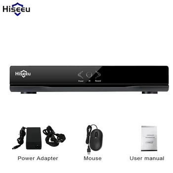 Overvågning H. 264 PoE NVR 4Channel For FULD HD 1080P IP-Kamera PoE 4CH PoE NVR 1080P 48V 802.3 af ONVIF 2.0 WIfi 3G hiseeu DVR