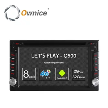 Ownice C500 Universal 2 din Android 6.0 Octa 8 Core Bil DVD-afspiller GPS, Wifi, BT Radio BT 2 GB RAM, 32 GB ROM 4G SIM-LTE-Netværk