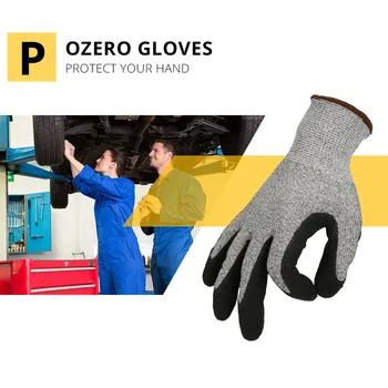 OZERO Arbejde Handsker snitbeskyttende Bevis Beskytte Rustfrit Stål Wire Sikkerhed metalnet Slagter Anti Skære Åndbare Handsker 0001