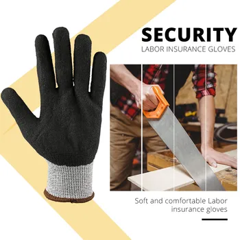 OZERO Arbejde Handsker snitbeskyttende Bevis Beskytte Rustfrit Stål Wire Sikkerhed metalnet Slagter Anti Skære Åndbare Handsker 0001