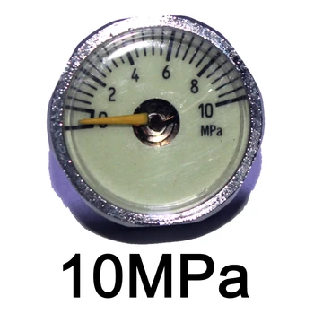 Paintball Airsoft PCP Luftkanon Mini-25mm 10MPa/20MPa Manometer Med Lysende Nat M10*1 gauge