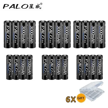 PALO 12Pcs 1,2 V 3000mAh AA Batterier+12Pcs AAA 1100mAh Batterier NI-MH AA/AAA Genopladelige Batteri