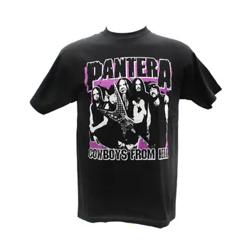 Pantera-Metal Band Broderet Grafiske T-Shirts Mode T-Shirts Slim Fit O-Hals Top Tee 2017 Mode Korte Ærmer