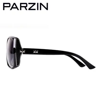 Parzin Kvinder Solbriller Mode Vintage Stor Ramme Kvindelige solbriller Kvinder er Polariseret Nuancer Sunglases Med Sagen 9279