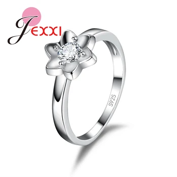 PATICO Mode 925 Sterling Sølv forlovelsesringe For Kvinder, Flower Ring nyt Design Finger Ring Smykker Med Gratis Forsendelse