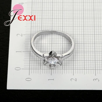 PATICO Mode 925 Sterling Sølv forlovelsesringe For Kvinder, Flower Ring nyt Design Finger Ring Smykker Med Gratis Forsendelse
