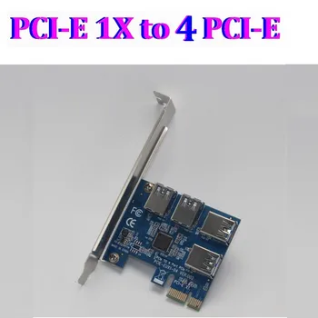 PCI-E 1 til 3 / 4 / 2 PCI express 1X slots Riser-Kort Mini-ITX til eksterne 3 PCI-E slot adapter, PCIe Port Multiplier Kort VER005