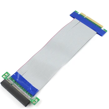 PCI-E Hurtig 8X Riser Card Extender Udvidelse Fleksibel Ledning fladkabel Stik Adapter