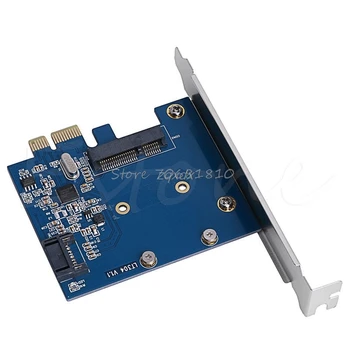 PCI-E PCIe-til mSATA SSD Og SATA 3.0 Combo Extender Adapter-Kort 6.0 Gbps Z09 Drop skib