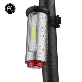 PCycling Cykel Baglygte Aluminium Legering COB LED advarselslys Cykel Bagerste Lanterne 100 Lumen 850aAH Genopladelig Vandtæt Lampe