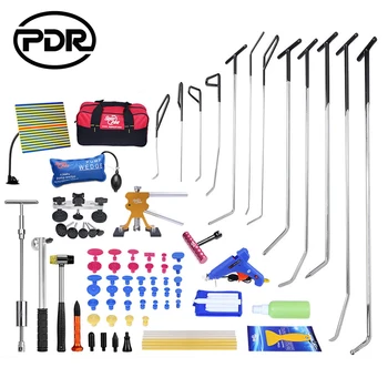 PDR Kits Paintless Dent Reparation PDR Kroge Tryk Stænger Reflektor Bord Værktøjer Til Dent Removal Bil Dent Reparation Hagl Skader, Reparation Ny