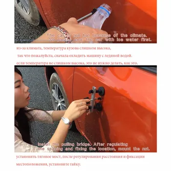 PDR Værktøj Bil Dent Reparere Bilens karosseri reparationssæt Dent Removal Dent Aftrækker Kit Trække Bro Dias Hammer EU-Lim Pistol håndværktøj
