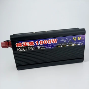 Peak Effekt 1000W 60HZ Pure Sine Wave OFF Grid Inverter DC 12V AC 110V/220V 60HZ Power Inverter Omformer 6 Beskyttelse