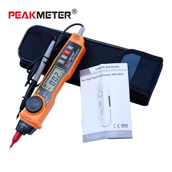 PEAKMETER MS8211 Digital Multimeter med sonde ACV/DCV Elektriske Håndholdte Tester Multitester digital pen type multimeter