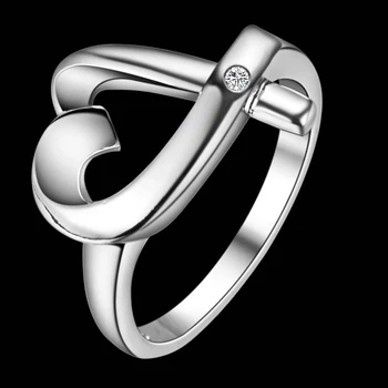 Personlighed, kærlighed, hjerte Engros 925 smykker sølv forgyldt ring ,mode smykker Ring for Kvinder, /MCWYFIXO KDPPOXKL