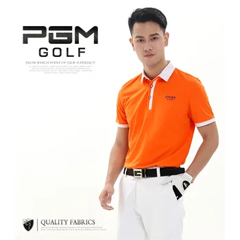 PGM Golf Uddannelse T-Shirts til Mænd Tøj Quick-tørring Åndbar Herre Golf Korte ærmer Toppe Sommer Bomuld Sportstøj