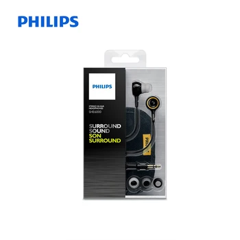 Philips SHE6000 Kabelforbundne Hovedtelefoner Sport Headset In-Ear Kører Ørepuder for xiaomiSamsung Officielle Certificering