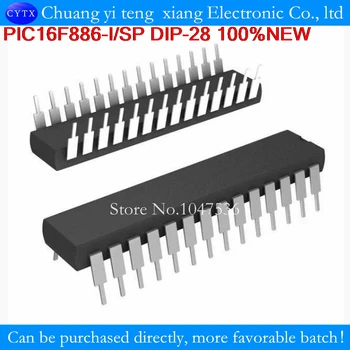 PIC16F886-jeg/SP PIC16F886-jeg PIC16F886 DIP28 Nye Produkter 10stk/masse 28/40/44-Pin, Flash-Baseret på 8-Bit CMOS-Mikrocontrollere w DIP28