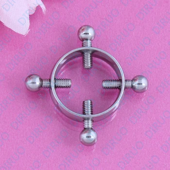 Piercing Justere Runde fashion nipple ring piercing kirurgisk stål bar