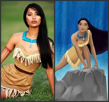 Piger Bueaty Prinsesse Pocahontas Indiske Cosplay Kostume Halloween Outfit Voksne Kvinder gave