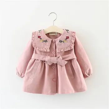 Piger Rende, jakke, Frakke Foråret 2018 Børn Tøj Børn Blazer Jakker Baby Tøj Til pige Mode Spædbarn Barn Outwear