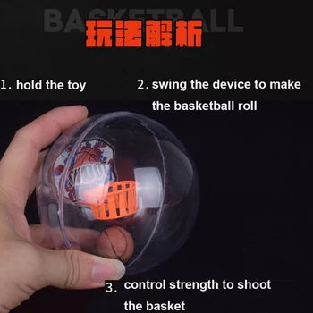 Pille Toy Mini Roll Skyde En Basketball Finger Legetøj for Børn Sjove Spil LED Lys Glødende Toy Anti Stress Relief Enhed K2716