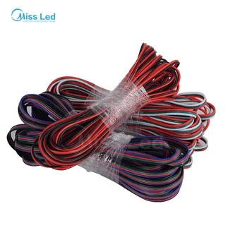 Ping 22/20/18AWG LED-kabel, Ledning,10m/20m/50m/100m,2/3/4/5pin,Kabel-Wire Til WS2812 WS2811 LED Pixel Modul Lys