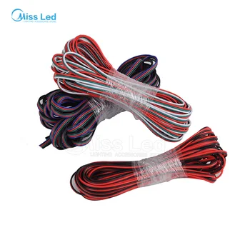 Ping 22/20/18AWG LED-kabel, Ledning,10m/20m/50m/100m,2/3/4/5pin,Kabel-Wire Til WS2812 WS2811 LED Pixel Modul Lys