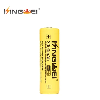 Ping 500Pcs KingWei Gul 18650 3000mah Batteri 3,7 v Li-ion Genopladelige Batterier Til LED Lommelygte