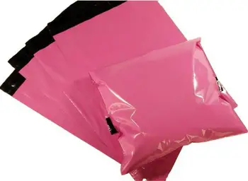 Pink Farve Kuvert Mail Taske Kurer Mailer Hurtig Via Mail Emballage Poly Forsendelse Plast Pakke Selvklæbende Forsyninger