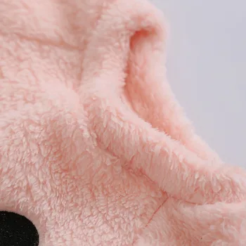 Pink Furry Lille Bjørn Toppe Til Baby Pige Børn Sweater Piger Jakker, Toppe Børn Outwear Tøj Til Vinteren