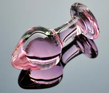 Pink Krystal butt plugs sæt Pyrex glas anal dildo ball perle falske penis kvindelige onani sex toy sæt til voksne kvinder mænd bøsse
