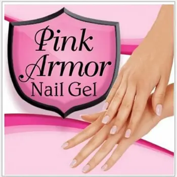 Pink Rustning Nail Gel Manicure Pedicure Klar Lak Polske Skinnende Belægning