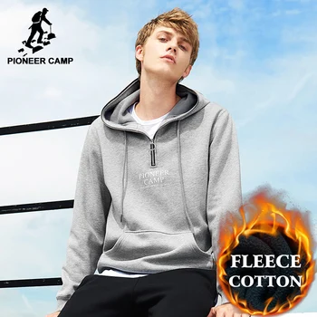 Pioneer Camp nye tykkere vinter hoodie sweatshirt mænd brand-casual tøj varm fleece træningsdragt mandlige kvalitet bomuld AWY702308