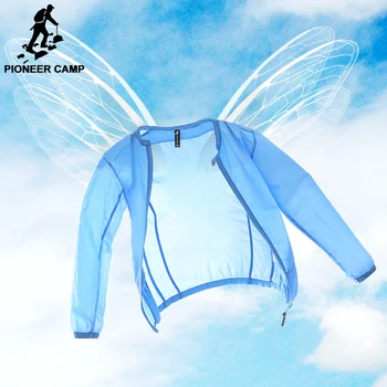 Pioneer Camp Sommer solbeskyttelse tøj mænd jakke ultra let åndbar, vandtæt Jakke mænds Solcreme 677052