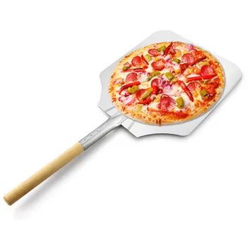 Pizza Peels Aluminium Materiale Træ Håndtere Blade 12