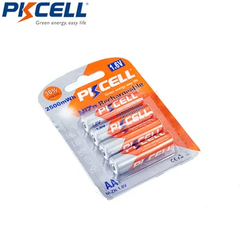 PKCELL 8186 NI-ZN Batteri Oplader OS/EU Plug + 4STK 2500MWH 1,6 V NI-ZN AA Genopladelige Batterier Til Legetøjet CE/ROHS-Certificering