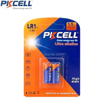 Pkcell alkaline batteri 1,5 v kemisk batteri model LR1 N batteri AM5 E90 sperker/bluetooth/spillere batteri 8stk/4card