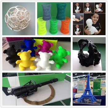 PLA Filament 1.75 mm 3D-Printer Filament 1 kg Plast Hjælpematerialer Materiale forskellige farver til option
