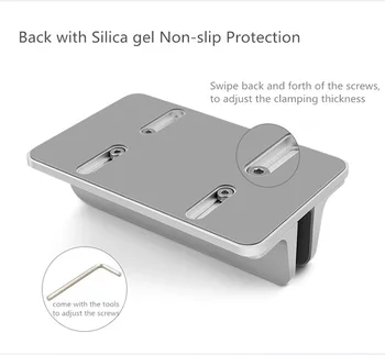 Pladsbesparende Aluminium Lodret stilling til Bærbar MacBook Pro/Air , Tykkelse Justerbar Desktop NoteBooks Indehaveren Rejst