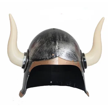 Plast Devil Horns Hat Spartan Romersk Kriger Hjelm Til Voksen Legetøj, COSPLAY
