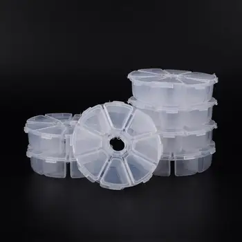 Plast Klare Perler Opbevaring Containere, 105x105x28mm