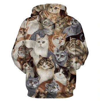 PLstar Kosmos Thundercat Sweatshirt kat lyn og torden 3d hoodie Kvinder, Mænd, Sweatshirts harajuku hætteklædte Casual Sveder