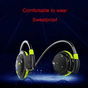 PLUFY Sport Bluetooth Headset CSR4.1 Neckband Trådløse Hovedtelefoner APT-X-Stereo Høretelefoner med Mikrofon Hud Høreværn
