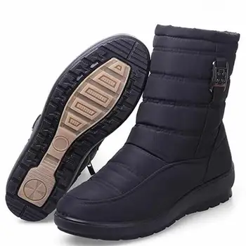Plus size kvinder sne støvler plus vinter pels holde varmen non-slip kvinder støvler 2018 vandtæt afslappet kvinder sko