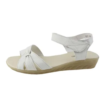 Plus størrelse (32-43), fladskærms sommer sandaler til kvinder, mor sko i ægte læder sygeplejerske sko fladskærms barsel sko kvinder sandal